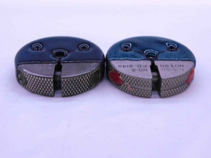 1/4 20 NC 3 THREAD RING GAGES .25 .250 GO NO GO P.D.'S = .2175 & .2149 UNC-3 - DW21721RD