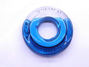 1/2 14 NPT L1 PIPE THREAD RING GAGE .5 .50 .500 .5000 N.P.T. NATIONAL TAPER - DW21758LVR