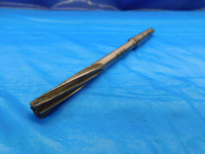 L&I 25/64 O.D. HSS REAMER MORSE TAPER #1 SHANK SPIRAL 6 FLUTE MT1 .3906 USA MADE - DW21763CG2