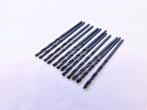 12PCS VIKING 3/32 O.D. BLACK OXIDE HSS JOBBER LENGTH TWIST DRILL BIT 02803 .0937 - VDT-MS6630
