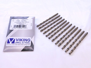 12PCS VIKING 13/64 O.D. COBALT JOBBER LENGTH TWIST DRILL BIT 08100 .2031 - VDT-MS6639