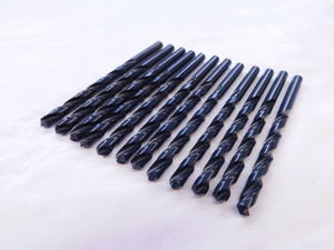 12PCS VIKING 1/4 O.D. BLACK OXIDE HSS JOBBER LENGTH DRILL BIT 02903 .25 LETTER E - VDT-MS6658