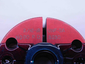 9/16 18 UNF 3A THREAD RING GAGE .5625 NO GO ONLY P.D. = .5230 INSPECTION CHECK - DW22085RD