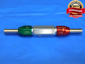 .3251 & .3281 PIN PLUG GAGE GO NO GO OVERSIZE 21/64 8.258 mm - BS0071RD