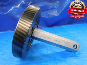 6 3/8 12 UNJS 3B THREAD PLUG GAGE 6.375 6.3750 NO GO ONLY P.D. = 6.3276 CHECK - DW22280LVR