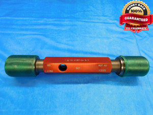 1 1/4 18 UNEF 2A BEFORE PLATE SET THREAD PLUG GAGE 1.25 GO NO GO = 1.2068 1.2035 - DW22266NGS