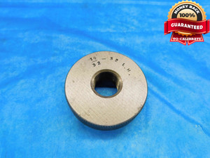 19/32 32 SOLID LEFT HAND THREAD RING GAGE .5937 L.H. 19/32"-32 GO ONLY CHECK - DW22502LVR