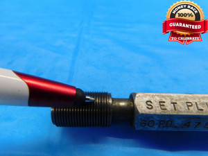 BUDGET 1/2 30 NS 2 SET THREAD PLUG GAGE .5 .50 GO NO GO P.D.'S = .4783 & .4756 - DW23041PMH