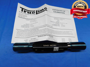 CERTIFIED 7/8 20 UNEF 2A SET THREAD PLUG GAGE .875 GO NO GO PDS= .8412 & .8368 - DW23560LVR CERTIFIED 7/8 20 UNEF 2A SET THREAD PLUG GAGE .875 GO NO GO PDS= .8412 & .8368 - DW23560LVR