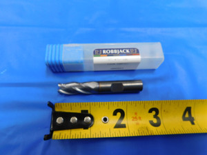 NEW ROBBJACK 3/8" O.D. 7/8" LOC TICN CARBIDE END MILL 4 FL ST-430-12C .375 - MH3794BP2