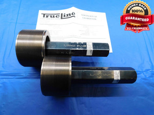 CERTIFIED 3 1/4 12 UNJ 2A SET THREAD PLUG GAGE 3.25 GO NO GO = 3.1940 & 3.1877 - DW23611LVR