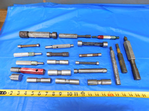 LOT OF PLAIN PLUG GAGES PINS MEMBERS HANDLES GO NO GO TAPERLOCK INSPECTION TOOLS - JH2823LVR