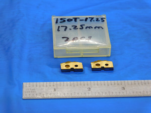 2pcs NEW AMEC 17.25mm SERIES #0 150T-17.25 TiN COATED COBALT SPADE DRILL INSERTS - DE1064AA3