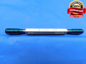 5/16 32 NEF SET THREAD PLUG GAGE .3125 GO NO GO P.D.'S = .2922 & .2899 CHECK - DW23923RD