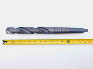 1 3/8 O.D. HSS TWIST DRILL BIT MORSE TAPER #4 SHANK 8" LOC 15" OAL 1.375 MT4 - DE1422AK3