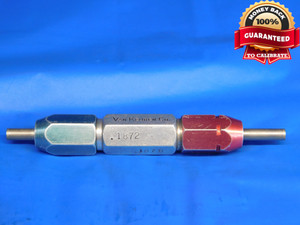 .1872 & .1878 CL XX PIN PLUG GAGE GO NO GO .1875 -.0003 3/16 4.770 mm - HS0018AG3