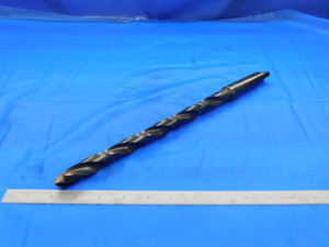 USA MADE 49/64 O.D. HSS TWIST DRILL BIT MORSE TAPER #3 SHANK 10" LOC .7656 MT3 - DE1147AK3