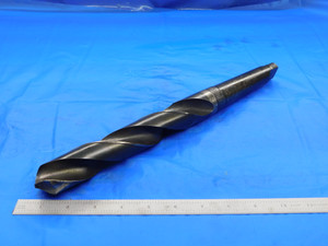 USA MADE 1 11/32 O.D. HSS TWIST DRILL BIT MORSE TAPER #4 SHANK 1.3437 MT4 - DE1141AK3