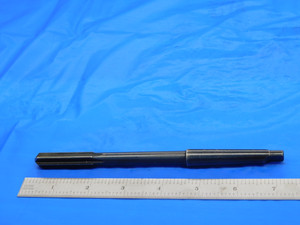 USA MADE 7/16 OD HSS REAMER MORSE TAPER #1 SHANK 6 FLUTE MT1 .4375 ONSIZE 11 mm - DE1547AR1