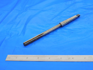 3/8 O.D. HSS REAMER MORSE TAPER #1 SHANK 6 FLUTE MT1 .375 .3750 ONSIZE - DE1549AR1