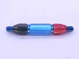 5/16 18 NC 2 THREAD PLUG GAGE .3125 GO NO GO P.D.'S = .2764 & .2805 UNC-2 CHECK - DW24169RD