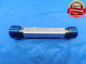 M27.5 X .5 6H METRIC THREAD PLUG GAGE 27.5 0.5 GO NO GO P.D.'S = 1.0699 & 1.0748 - DW24171RD