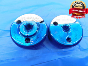 5/8 10 UNS 2A LEFT HAND THREAD RING GAGES .625 GO NO GO P.D.'S = .5582 & .5523 - DW24406RD