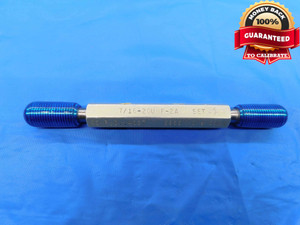 7/16 20 UNF 2A BEFORE PLATING SET THREAD PLUG GAGE .4375 GO NO GO = .4027 .3985 - DW24465RD