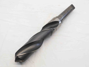 2 1/2 O.D. HSS TWIST DRILL BIT MORSE TAPER #5 SHANK 9" LOC 19" OAL 2.5 MT5 USA