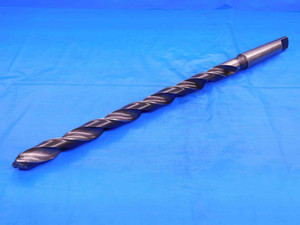 W&B 13/16 O.D. HSS TWIST DRILL BIT MORSE TAPER #3 SHANK 11 1/2 LOC .8125 MT3