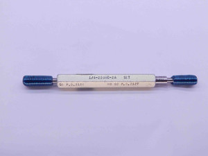 1/4 20 UNC 2A SET THREAD PLUG GAGE .25 .250 GO NO GO P.D.'S = .2164 & .2127 - DW24518RD