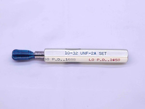 10 32 UNF 2A SET THREAD PLUG GAGE #10 .190 .1900 GO ONLY P.D. = .1688 CHECK - DW24521RD
