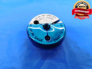 5/16 48 UNS 2A LEFT HAND THREAD RING GAGE .3125 GO ONLY P.D. = .2982 L.H. CHECK - DW24534RD