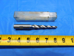 NEW CONICAL ABOUT .250 - .500 O.D. TAPERED HSS END MILL 5/8 SHANK 3 FL 3 DEGREE - AW0119BR2