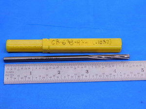 L&I 3/16 O.D. HSS CHUCKING REAMER SPIRAL 6 FLUTE .1875 ONSIZE LV535 USA MADE - AB0350CP2