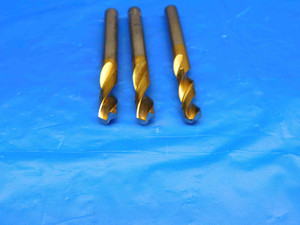 3pcs LETTER G TiN COATED HSS DRILL BIT 0.261 SHANK 3/4 LOC .261 6.6 mm GUHRING - HS0813CU2