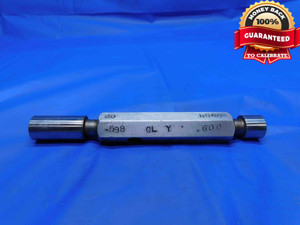 .5980 & .6000 CL Y PIN PLUG GAGE GO NO GO .5938 +.0042 19/32 15 mm .598 .600 - RB0066AG3