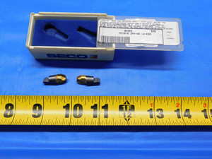 2pcs NEW SECO MM10-0.394-R5-MD04 GRADE T60M MINIMASTER TIN CARBIDE TOOL INSERTS - AW0466LVR