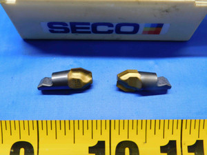 2pcs NEW SECO MM10-0.394-R5-MD04 GRADE T60M MINIMASTER TIN CARBIDE TOOL INSERTS - AW0466LVR