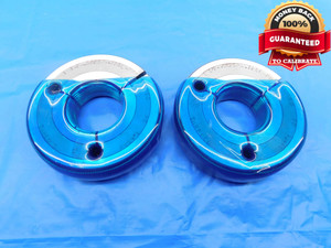 1 1/2 16 PREPLATE DOUBLE LEAD THREAD RING GAGES 1.5 GO NO GO = 1.4568 & 1.4516 - DW24662RD