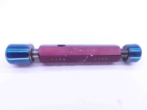 3/4 18 NS 3 THREAD PLUG GAGE .75 .750 .7500 GO NO GO P.D.'S = .7139 & .7169 - DW24654RD