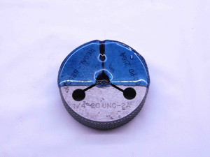 1/4 20 UNC 2A THREAD RING GAGE .25 .250 .2500 GO ONLY P.D. = .2164 INSPECTION - DW24738RD