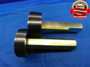 3 1/2 8 ACME 2G THREAD PLUG GAGE 3.5 3.50 GO NO GO P.D.'S = 3.4375 & 3.4593 - DW24829AZ3