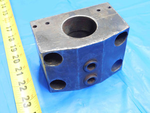 1 1/2" I.D. LATHE TURRET BORING BAR TOOL HOLDER BLOCK 45 X 80MM BOLT PATTERN - AW0530LVR