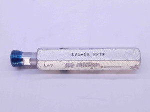 1/4 18 NPTF L3 PIPE THREAD PLUG GAGE .25 .250 .2500 N.P.T.F. DRYSEAL TAPER CHECK - DW24880RD