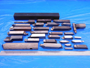 LOT OF 40 LATHE TURNING TOOL BITS HSS & CARBIDE CRUCIBLE ACT SIZES 1/4 TO 1 1/4 - AB0605LVR