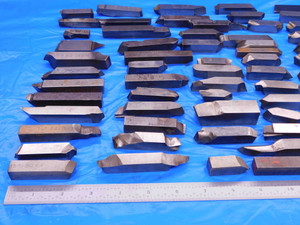 LOT OF 73 LATHE TURNING TOOL BITS HSS & CARBIDE LATROBE VASCO SIZES 3/16 TO 3/4 - AB0602LVR