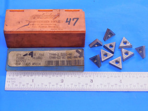9pcs NEW CARBOLOY TPMM-2.521-E46 516 CARBIDE INSERTS TPMM 13 03 04 E 46 T 33 88 - AB0696CK2