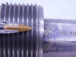 2" 8 UN 3B THREAD PLUG GAGE 2.0 2.00 2.000 GO NO GO P.D.'S = 1.9188 & 1.9264 - DW24968LVR