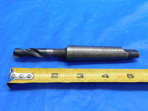 NATIONAL 27/64 O.D. HSS TWIST DRILL BIT MORSE TAPER #2 SHANK 1" LOC .4218 MT2 - RB0622CF2